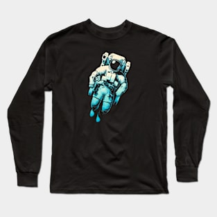 Astronaut T-Shirt - Space Explorer Graphic Tee Long Sleeve T-Shirt